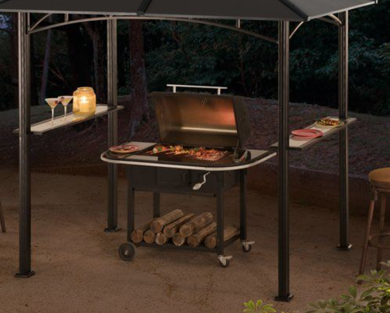 Finished barbecue area